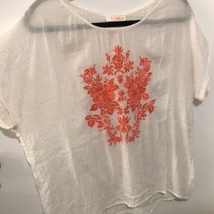 Embroidered light shirt